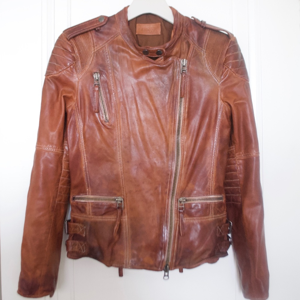 Anokhi Leather Jacket  size Small